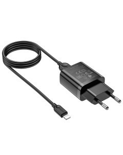 Сетевое зарядное устройство c USB BA52A USB To Lightning 2 1A черное Borofone