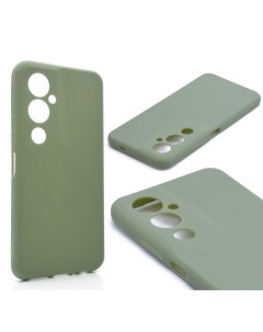 Силиконовый чехол матовый для Tecno Pova 4 Pro светло зеленый Tpu case