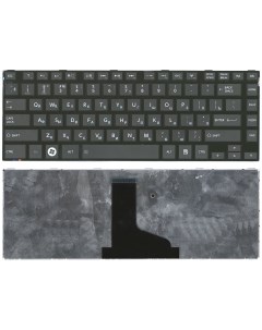 Клавиатура для ноутбука Toshiba L800 L830 черная с черной рамкой Оем