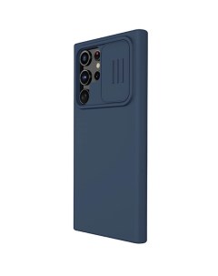 Накладка CamShield Silky Silicone Case для Samsung Galaxy S22 Ultra синий Nillkin