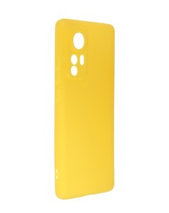 Чехол DF для Xiaomi 12 12X Silicone Yellow xiCase 63 Df-group