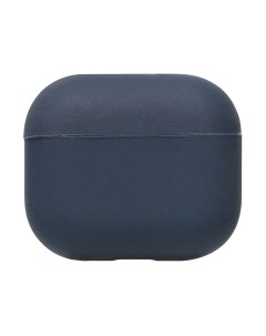 Чехол для кейса наушников Apple AirPods 3 силиконовый Soft Touch темно синий Promise mobile