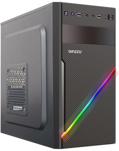Корпус компьютерный D400 Black Ginzzu