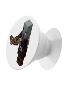 Пластмассовый держатель для телефона Попсокет Minecraft Разбойник Krutoff
