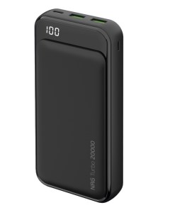 Аккумулятор внешний NRG Turbo V2 20000 mAh 22 5W display чёрный Deppa