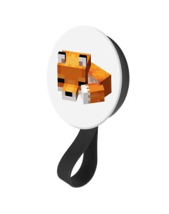 Кольцо держатель с зеркалом для телефона Minecraft Спящий Лисенок Krutoff