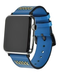Ремешок Apple Watch 38 mm Кожа голубой Awei