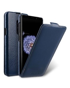 Чехол флип для Samsung Galaxy S9 Jacka Type темно синий кожаный Melkco