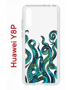 Чехол на Huawei Y8P P Smart S 2020 Honor 30i Kruche Print Щупальца противоударный бампер