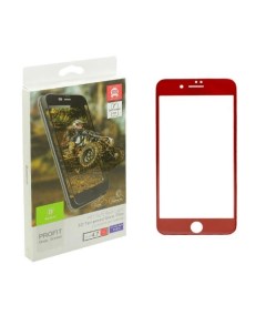 Защитное стекло для iPhone 7 3D Profit Anti Blue Ray красная рамка Baseus