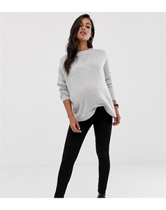 Черные джеггинсы с поясом на резинке и посадкой под животом ASOS DESIGN Maternity Asos maternity