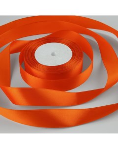 Лента атласная 25 мм 30 1 м цвет оранжевый Nobrand
