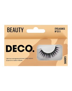 Накладные ресницы BEAUTY 511 violet tips Deco