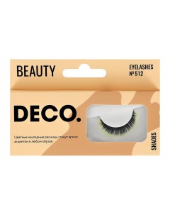 Накладные ресницы BEAUTY 512 neon tips Deco