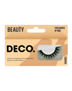 Накладные ресницы BEAUTY 506 green chic Deco