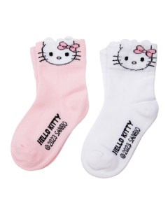 Носки детские трикотажные для девочек 2 пары в комплекте Playtoday newborn-baby