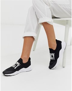Черные трикотажные кроссовки с отделкой пайетками Juicy couture