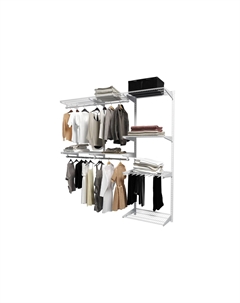 Гардеробная система с выдвижной брючницей 74011106 Титан-gs