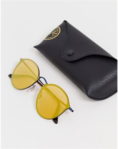 Круглые солнцезащитные очки с оранжевыми стеклами Ray-ban®