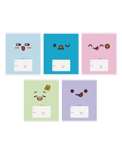 Тетрадь в клетку Emoji А5 18 листов в ассортименте Listoff