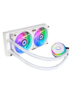 Система охлаждения жидкостная MasterLiquid PL240 Flux White Edition MLY D24M A23PZ RW LGA1700 1200 2 Cooler master