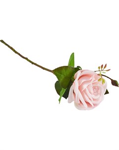Искусственный цветок Роза Гран При 43 см цвет розовый Без бренда