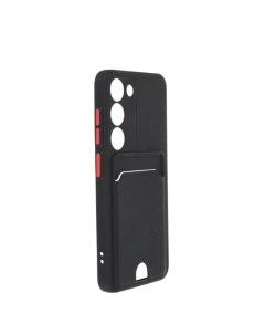 Чехол для Samsung S23 Pocket Matte Silicone с карманом Black NPM59887 Neypo