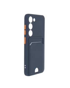 Чехол для Samsung S23 Pocket Matte Silicone с карманом Dark Blue NPM59886 Neypo