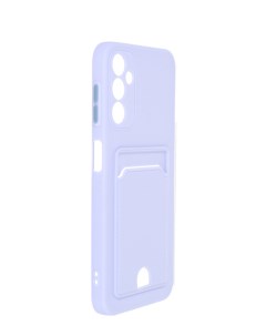 Чехол для Samsung A14 4G Pocket Matte Silicone с карманом Lilac NPM59506 Neypo