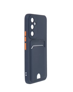 Чехол для Samsung A54 5G Pocket Matte Silicone с карманом Dark Blue NPM59524 Neypo