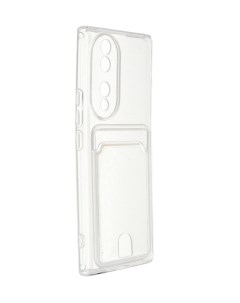 Чехол для Honor 70 Pocket Silicone с карманом Transparent ACS57236 Neypo