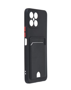 Чехол для Honor X8 4G Pocket Matte Silicone с карманом Black NPM55959 Neypo