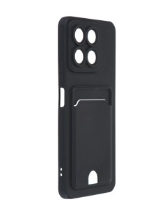 Чехол для Honor X8a Pocket Matte Silicone с карманом Black NPM59710 Neypo