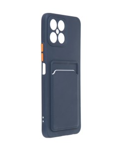 Чехол для Honor X8 4G Pocket Matte Silicone с карманом Dark Blue NPM55966 Neypo