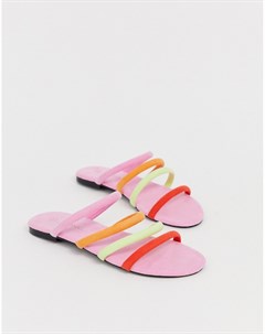 Разноцветные сандалии с ремешками Monki
