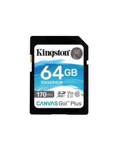 Карта памяти Canvas Go Plus SDXC 64Gb UHS I U3 170MB s SDG3 64GB Kingston