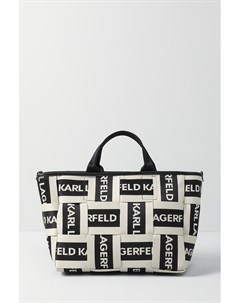 Текстильная сумка шоппер k webbing logo sm Karl lagerfeld