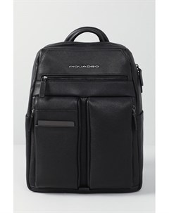 Кожаный рюкзак с логотипом бренда Paavo Piquadro
