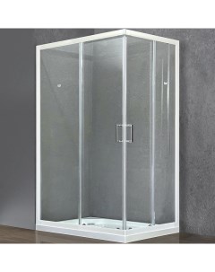Душевой уголок HPD 110х80 профиль белый стекло прозрачное Royal bath
