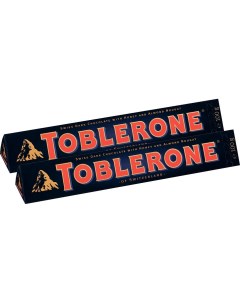 Шоколад Toblerone Темный с медово миндальной нугой 100г упаковка 2 шт Mondelez
