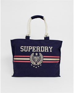 Парусиновая сумка тоут с логотипом Superdry