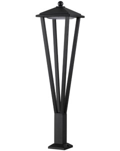 Уличный наземный светильник NATURE черный металл IP65 LED 12W 4000K AC85 265V Odeon light