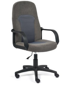 Кресло серый флок ткань Tetchair