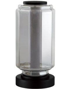 Настольная лампа черный дымчатый металл стекло акрил LED 10W 3000K 700Лм Odeon light