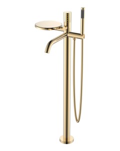 Напольный смеситель для ванны с душем Stick 129 GG золото с золотой ручкой gold diamond gold Boheme
