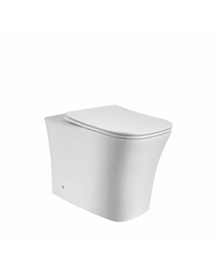 Унитаз приставной Marmolada F CT8906 безободковый, с сиденьем микролифт, белый Ceruttispa