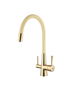 Смеситель для кухни Comfort LM3075G-Beige золото, бежевый Lemark