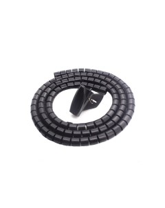 Рукав спиральный для кабеля d20 мм черный 2 м пластиковый с инструментом 003 700047 Ripo