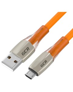 Кабель QC 52460 USB Micro USB быстрая зарядка 1 5 м оранжевый черный Gcr