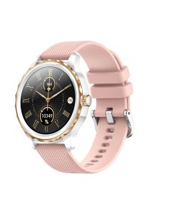 Смарт часы круглые QR02 розовый QR02 Pink Lemfo